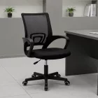 Berto II pakoworld office chair with mesh fabric in black shade 60x48x85-95cm