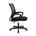 Berto II pakoworld office chair with mesh fabric in black shade 60x48x85-95cm