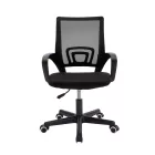 Berto II pakoworld office chair with mesh fabric in black shade 60x48x85-95cm