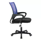 Berto II pakoworld office chair with mesh fabric in blue-black shade 60x48x85-95cm