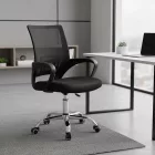 Berto II pakoworld office chair recline with mesh fabric in black shade 60x48x85-95cm