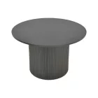 Dovel pakoworld coffee table mdf in black shade D70x40cm