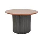 Dovel pakoworld coffee table mdf in walnut-black shade D70x40cm