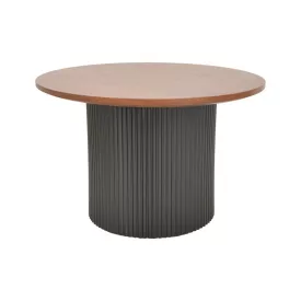   Dovel pakoworld coffee table mdf in walnut-black shade D70x40cm