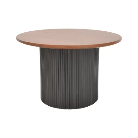 Dovel pakoworld coffee table mdf in walnut-black shade D70x40cm