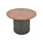 Dovel pakoworld coffee table mdf in walnut-black shade D70x40cm