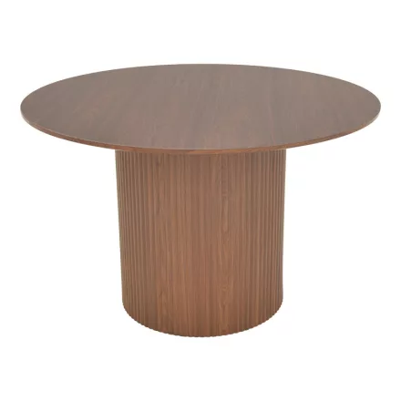 Karulo pakoworld table mdf in walnut shade Φ120x76cm