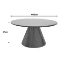 Donda pakoworld coffee table mdf in black shade D80x45cm