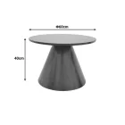 Donda pakoworld coffee table mdf in sonoma shade D60x40cm