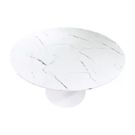   Balou pakoworld table mdf in white with marble look D100x73cm
