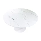 Balou pakoworld table mdf in white with marble look D120x73cm