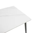 Gustas table pakoworld white marble sintered stone-black metal 120x80x76cm