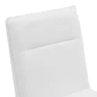 Bar stool Essential pakoworld beige fabric-black metal leg 53x64.5x107cm