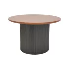 Dovel pakoworld mdf coffee table set of 2 walnut-black