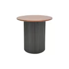 Dovel pakoworld mdf coffee table set of 2 walnut-black