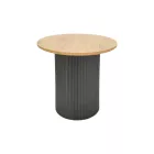 Dovel pakoworld mdf coffee table set of 2 sonoma-black