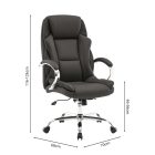 Manager office chair Verxian pakoworld black pu 70x68x116cm
