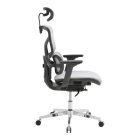Director's office chair Karlo pakoworld white-black mesh fabric 72x70x112cm