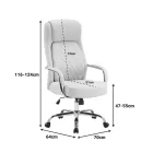 Manager office chair Rianda pakoworld black pu 70x6x116-124cm
