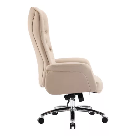 Manager office chair Kaline pakoworld beige pu 69x79x115-123cm
