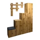Nenich pakoworld entrance furniture in oak shade 150x37x180cm