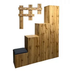   Nenich pakoworld entrance furniture in oak shade 150x37x180cm