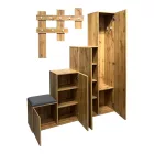 Nenich pakoworld entrance furniture in oak shade 150x37x180cm