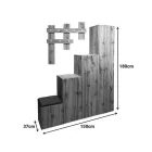 Nenich pakoworld entrance furniture in oak shade 150x37x180cm