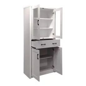   Nisso pakoworld display case-wardrobe in white color 80x40x183.5cm