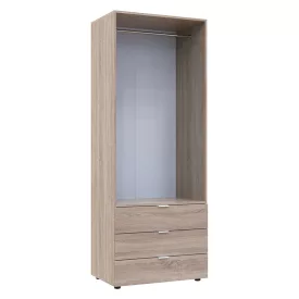 Wardrobe Lila pakoworld 2 doors sonoma 77.5x19.5x203.5cm