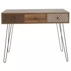 Console Boho pakoworld in walnut color 100x50,5x74,5cm