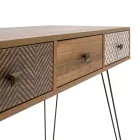 Console Boho pakoworld in walnut color 100x50,5x74,5cm