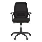 Office chair Reji pakoworld fabric mesh black 58x60x89-99cm