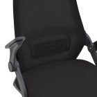 Office chair Reji pakoworld fabric mesh black 58x60x89-99cm