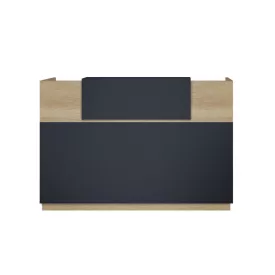   Reception Lotus pakoworld in oak -  dark grey color 140x70x110cm