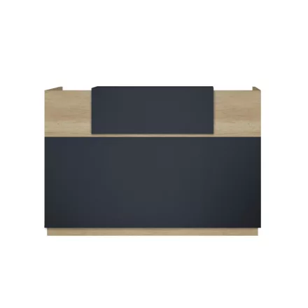 Reception Lotus pakoworld in oak -  dark grey color 140x70x110cm