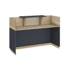 Reception Lotus pakoworld in oak -  dark grey color 140x70x110cm