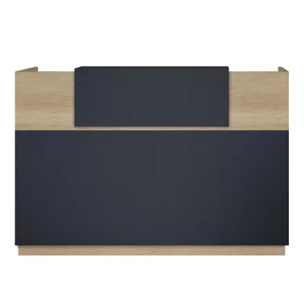 Reception Lotus pakoworld in oak -  dark grey color 200x70x110cm