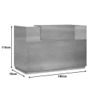 Reception Lotus pakoworld in natural color 180x70x110cm