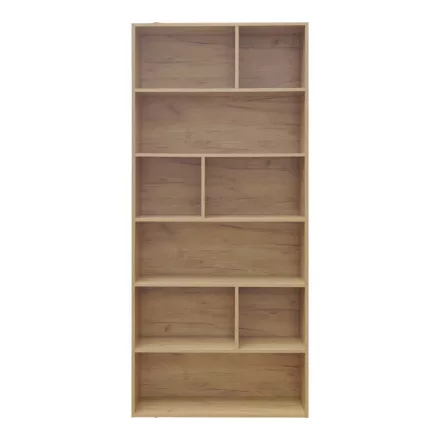 Bookcase Evergin pakoworld with drawers mdf in oak color 80x30x180cm