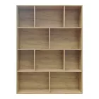 Bookcase Evergin pakoworld with drawers mdf in oak color 100x30x135cm
