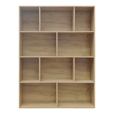 Bookcase Evergin pakoworld with drawers mdf in oak color 100x30x135cm