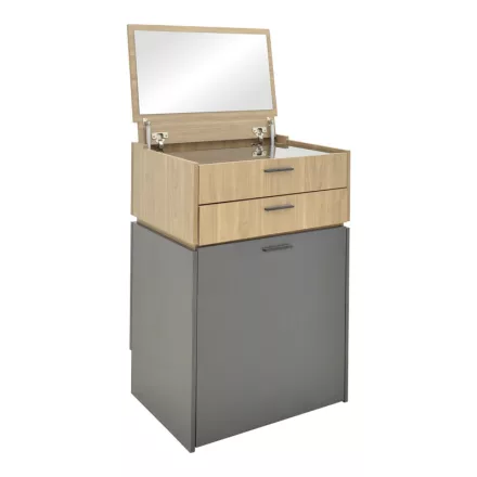 Dressing table Sonlen pakoworld in dark grey-sonoma color 60x45x130cm