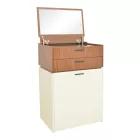Dressing table Sonlen pakoworld in walnut-cream color 60x45x130cm