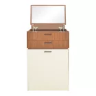 Dressing table Sonlen pakoworld in walnut-cream color 60x45x130cm