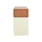 Dressing table Sonlen pakoworld in walnut-cream color 60x45x130cm