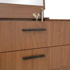 Dressing table Sonlen pakoworld in walnut-cream color 60x45x130cm