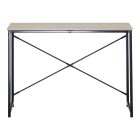 Working desk Bailon pakoworld in oak color with black metal 100x40x70cm