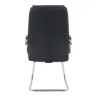 Visitor chair Siquel I pakoworld pu in black color 58x62x105cm