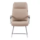 Visitor chair Siquel I pakoworld pu in cappuccino color 58x62x105cm